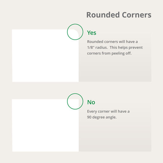 Labels Rounded Corners