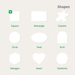 Cut to Size Stickers Shapes