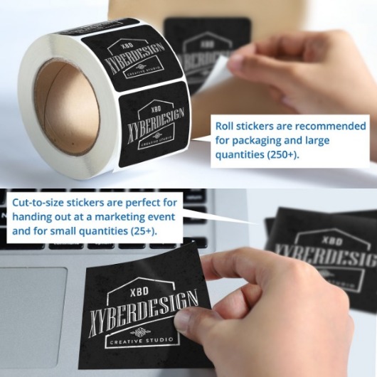 Cut-to-Size and Roll Custom Sticker Application