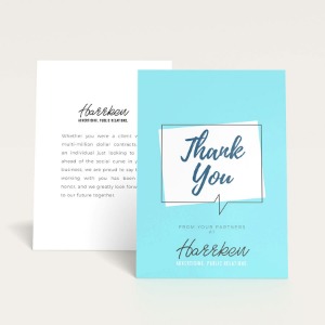 Flat Thank You Cards