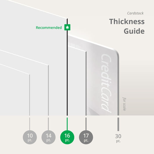 Folded Invitations Thickness