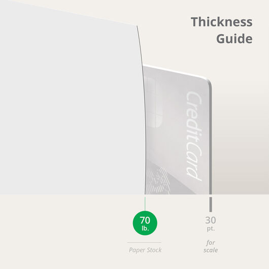 Metallic Stickers Thickness