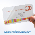 Plastic Business Cards with Protective Film