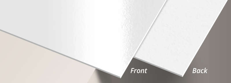 14 pt. Cardstock High Gloss  (UV) Front, Uncoated Back