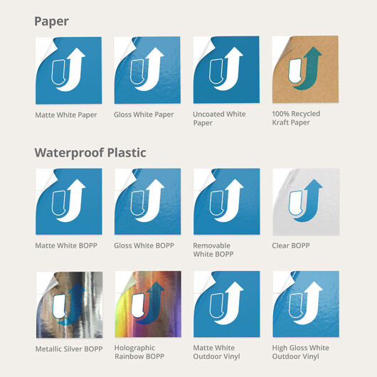 Labels Paper Types